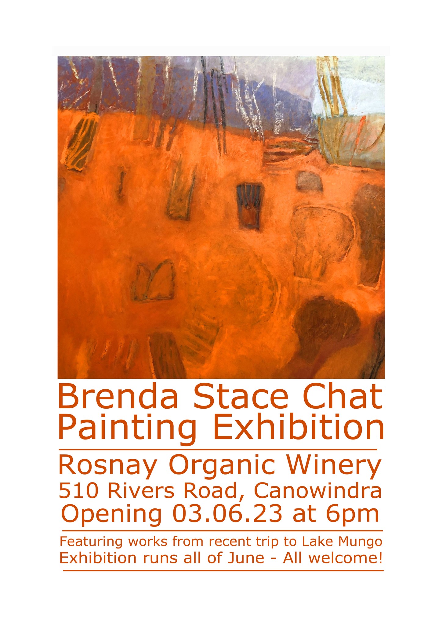 Painting Exhibition at Rosnay Organic  Wines